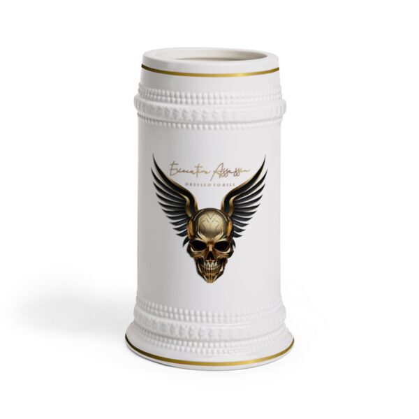 Cheers to Elegance: Executive Assassin Logo Stein Mug