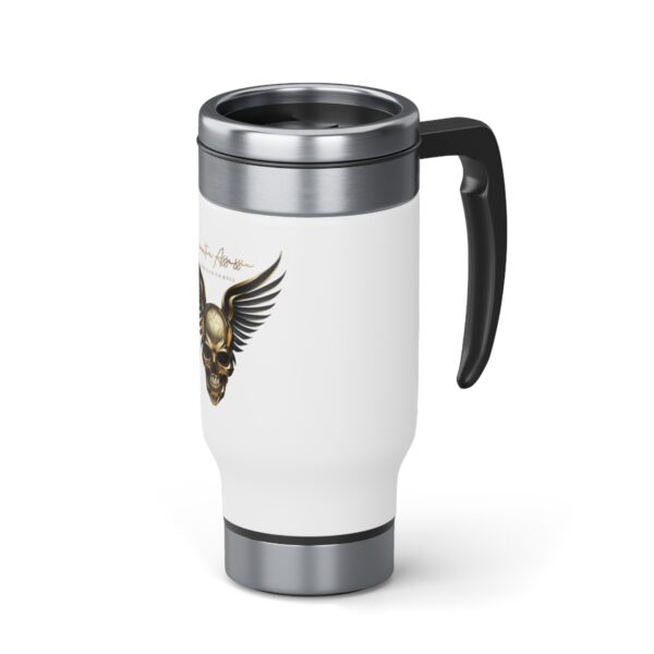 Elegance on the Go: Executive Assassin Gold Skull Travel Mug - Image 5